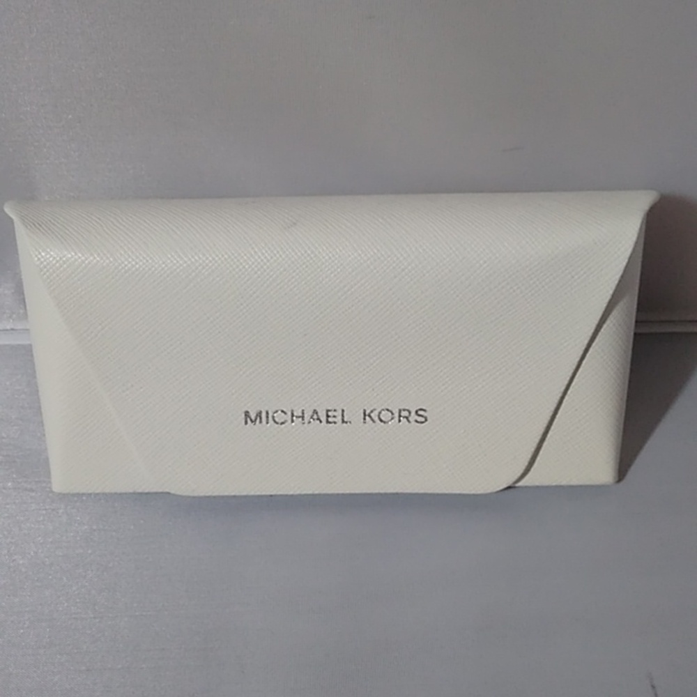 Michael Kors empty glasses case with snap closure